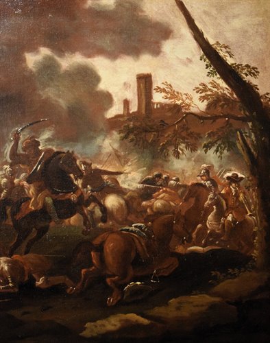 "Bataille, chrétiens contre Turcs"